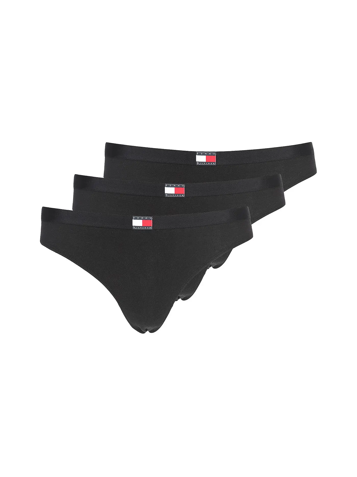 TOMMY HILFIGER | Strings 3er Pkg black | 